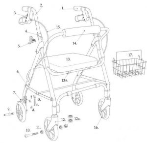 designer-winnie-mimi-lite-deluxe-aluminum-rollator-6-casters-parts
