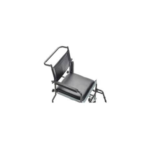Portable, Upholstered Commode with Wheels and Drop-Arm - Image 3