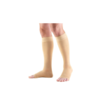 0864 / KNEE HIGH - SILICONE DOT TOP, OPEN TOE / 20-30 MMHG