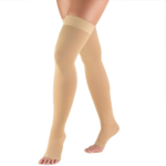 0848 / THIGH HIGH, SILICONE DOT TOP, OPEN TOE / 30-40 MMHG - Image 3