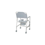 Aluminum Shower Chair and Commode with Casters - Image 3