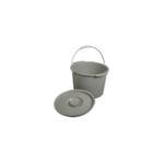 Commode Bucket with Metal Handle and Cover, 12 Quart - Image 3