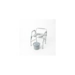 Deluxe Steel Drop-Arm Commode