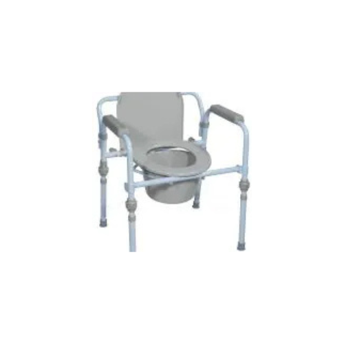 Folding Steel Commode, Retail Folding Steel Commode, Retail - Image 1