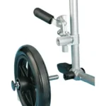 Deluxe Fly-Weight Aluminum Transport Chair with Removable Casters - Image 6