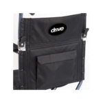 Deluxe Fly-Weight Aluminum Transport Chair with Removable Casters - Image 3