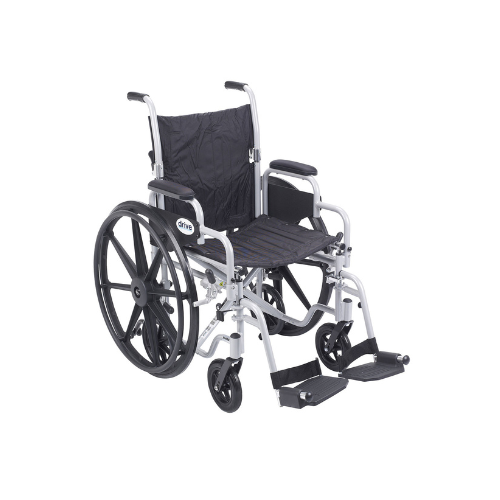 Poly Fly Light Weight Transport Chair Wheelchair with Swing away Footrestb Poly Fly Light Weight Transport Chair Wheelchair with Swing away Footrest - Image 1