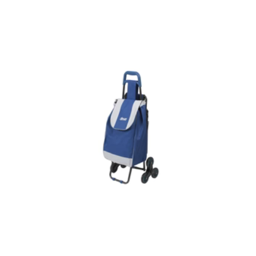 Deluxe Rolling Shopping Cart with Seat (1) Deluxe Rolling Shopping Cart with Seat - Image 1