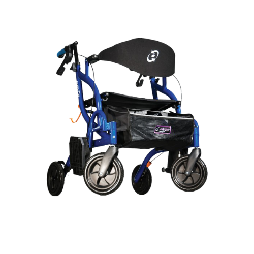 112 AiRGO Fusion Rollator & Transport Chair Pacific Blue - Image 1