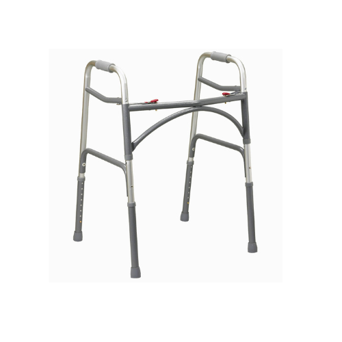 9 Deluxe Folding Walker, Two Button - Image 1