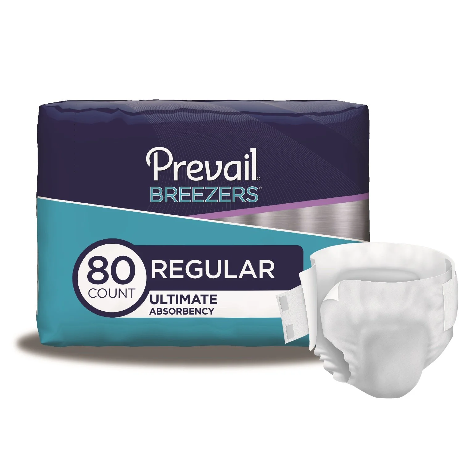 Prevail-Breezers-Ultimate-Absorbency-Incontinence-Briefs-Regular-80-Count_9835a82b-0fc2-4a21-91cf-f12144038df0.ad8a3912a382c61ada33a814038f8500 Prevail Breezers Ultimate Absorbency Briefs - Image 1